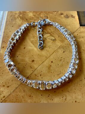 Brazilian Citrine Sterling Silver Tennis Bracelet